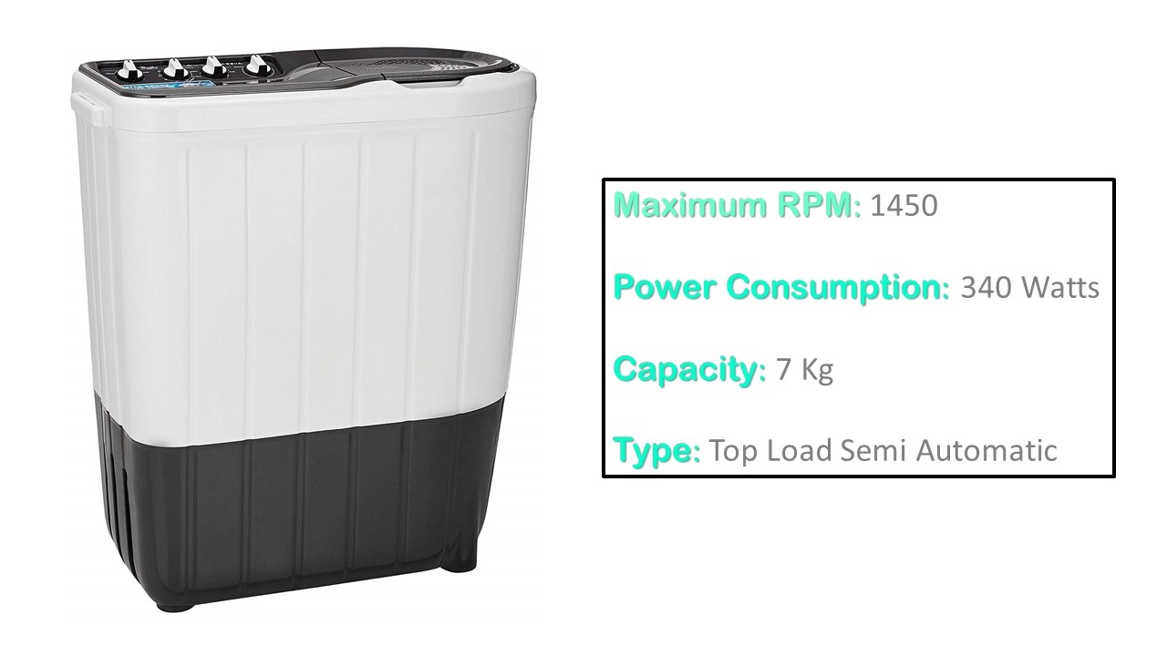 Whirlpool 7 kg Semi-Automatic Top Loading Washing Machine