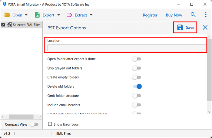 import eml to Outlook 2021